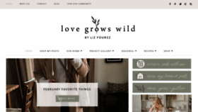 What Lovegrowswild.com website looks like in 2024 