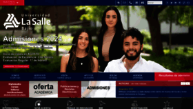 What Lasallebajio.edu.mx website looks like in 2024 
