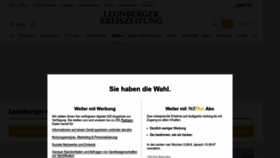 What Leonberger-kreiszeitung.de website looks like in 2024 