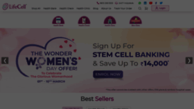 What Lifecell.in website looks like in 2024 