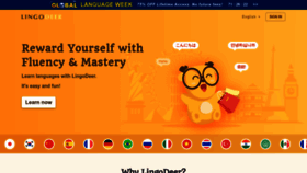 What Lingodeer.com website looks like in 2024 