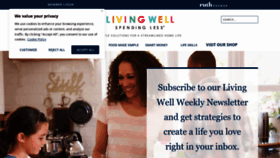 What Livingwellspendingless.com website looks like in 2024 