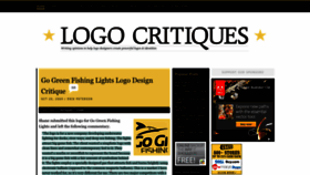 What Logocritiques.com website looks like in 2024 