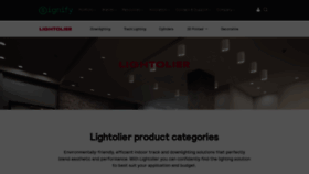 What Lightolier.com website looks like in 2024 