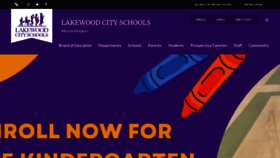 What Lakewoodcityschools.org website looks like in 2024 
