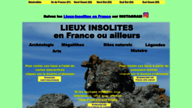 What Lieux-insolites.fr website looks like in 2024 