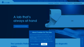 What Lumiradx.com website looks like in 2024 
