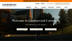 What Lindenwood.edu website looks like in 2024 