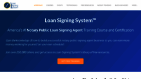 What Loansigningsystem.com website looks like in 2024 