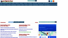 What Latestnigeriannews.com website looks like in 2024 