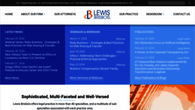 What Lewisbrisbois.com website looks like in 2024 