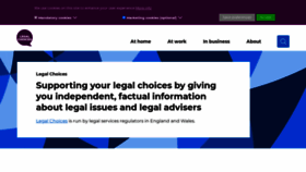 What Legalchoices.org.uk website looks like in 2024 