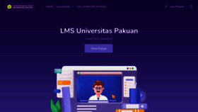 What Lms.unpak.ac.id website looks like in 2024 