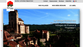 What Les-plus-beaux-villages-de-france.org website looks like in 2024 