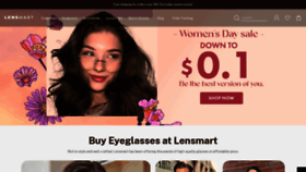 What Lensmartonline.com website looked like in 2024 (1 year ago)