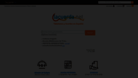 What Lacuerda.net website looks like in 2024 