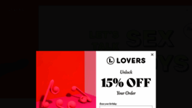 What Loversstores.com website looks like in 2024 