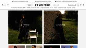 What Lexception.com website looks like in 2024 