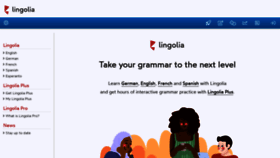 What Lingolia.com website looks like in 2024 