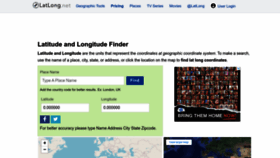 What Latlong.net website looks like in 2024 