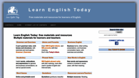 What Learn-english-today.com website looks like in 2024 