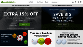 What Lostgolfballs.com website looks like in 2024 
