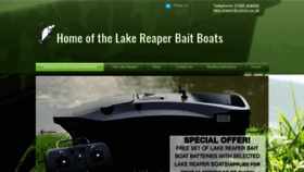 What Lakereaperbaitboats.co.uk website looks like in 2024 
