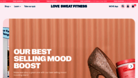 What Lovesweatfitness.com website looks like in 2024 