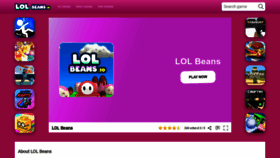 What Lol-beans.io website looks like in 2024 
