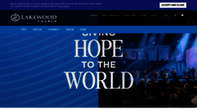 What Lakewoodchurch.com website looks like in 2024 