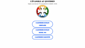 What Levangileauquotidien.org website looks like in 2024 
