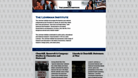 What Lehrmaninstitute.org website looks like in 2024 