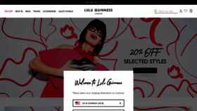 What Luluguinness.com website looks like in 2024 