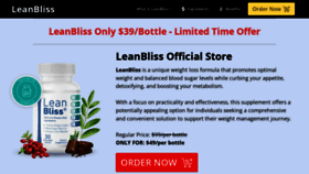 What Leanblissbuynow.us website looks like in 2024 