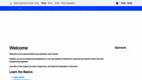 What Learnjavaonline.org website looked like in 2024 (2 years ago)