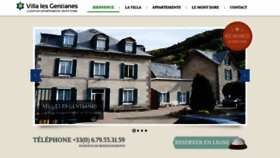 What Locationlesgentianes-montdore.fr website looks like in 2024 