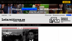 What Ledarsidorna.se website looks like in 2024 