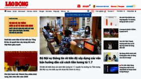 What Laodong.com.vn website looks like in 2024 