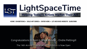 What Lightspacetime.art website looks like in 2024 