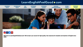 What Learnenglishfeelgood.com website looks like in 2024 