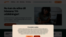 What Lernia.se website looked like in 2024 (1 year ago)