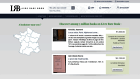 What Livre-rare-book.com website looks like in 2024 