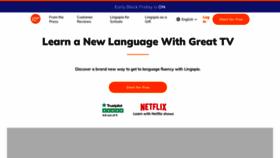 What Lingopie.com website looks like in 2024 