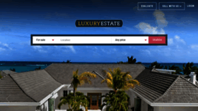 What Luxuryestate.com website looks like in 2024 