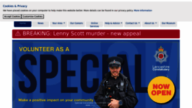 What Lancashire.police.uk website looks like in 2024 