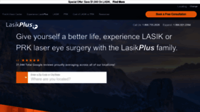 What Lasikplus.com website looks like in 2024 