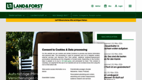 What Landundforst.de website looks like in 2024 