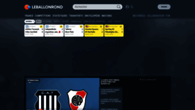 What Leballonrond.fr website looks like in 2024 