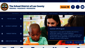 What Leeschools.net website looks like in 2024 