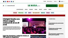 What Lematin.ma website looks like in 2024 